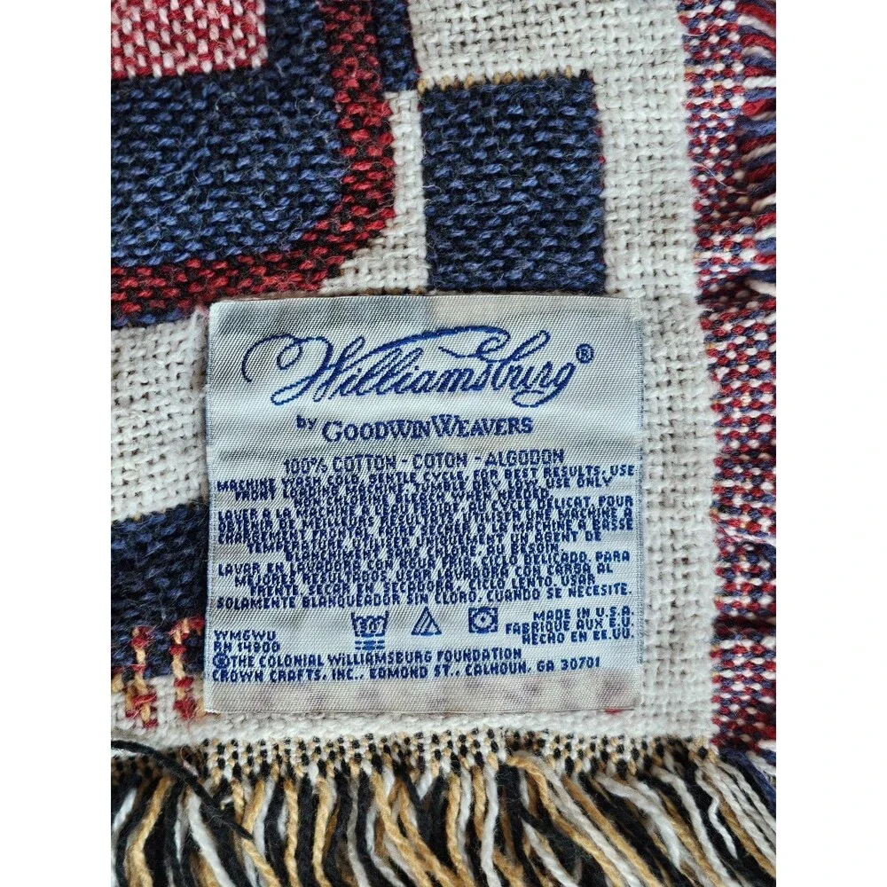Goodwin Weavers Colonial Williamsburg Tavern Throw Blanket Wall Tapestry 66x48